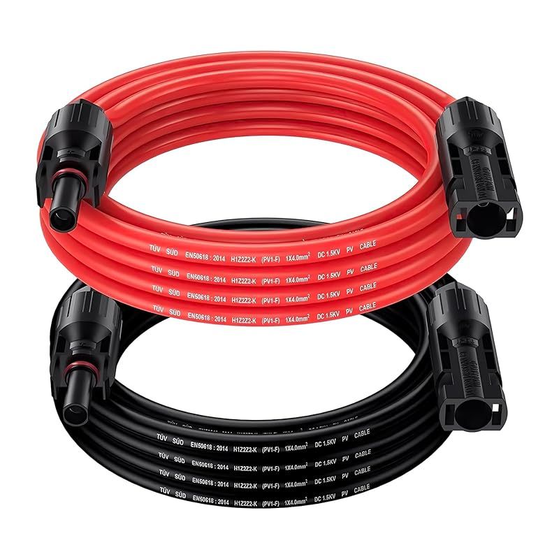 赤ニッケルセット1セット+赤ニッケル単体12個＋ケーブル4m 20m(赤20m+黒20m=40m) MC4コネクタ付属 延長ケーブル ソーラー