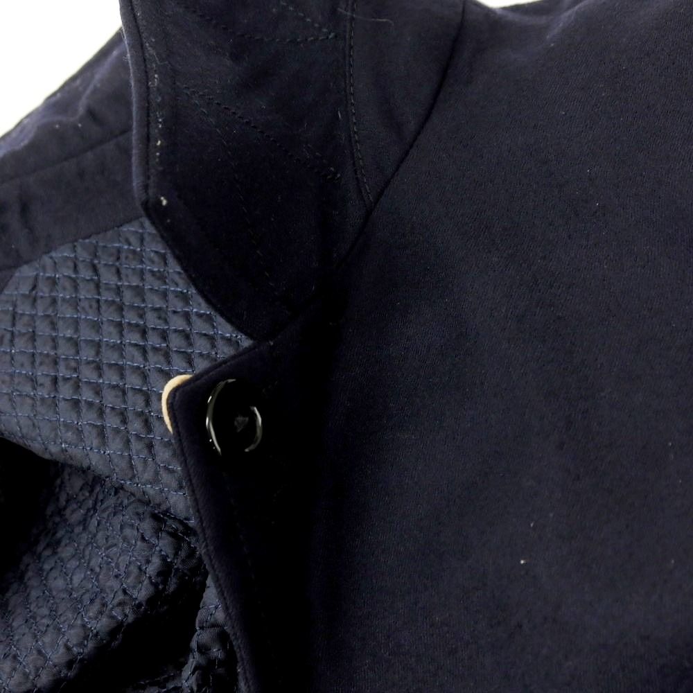 中古】ラルディーニ LARDINI ウール ステンカラーコート ネイビー