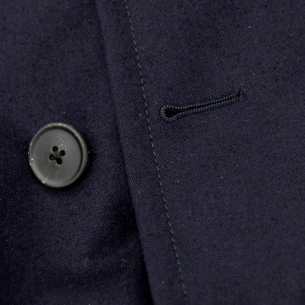 ラルディーニ LARDINI ウール ステンカラーコート ネイビー【サイズ46