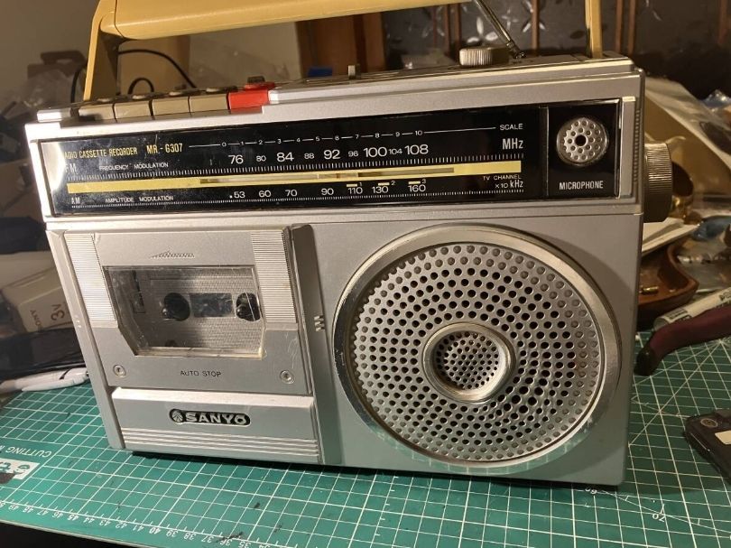 サンヨー SANYO MR-G307 モノラルラジカセ 昭和ラジカセ 修理動作品
