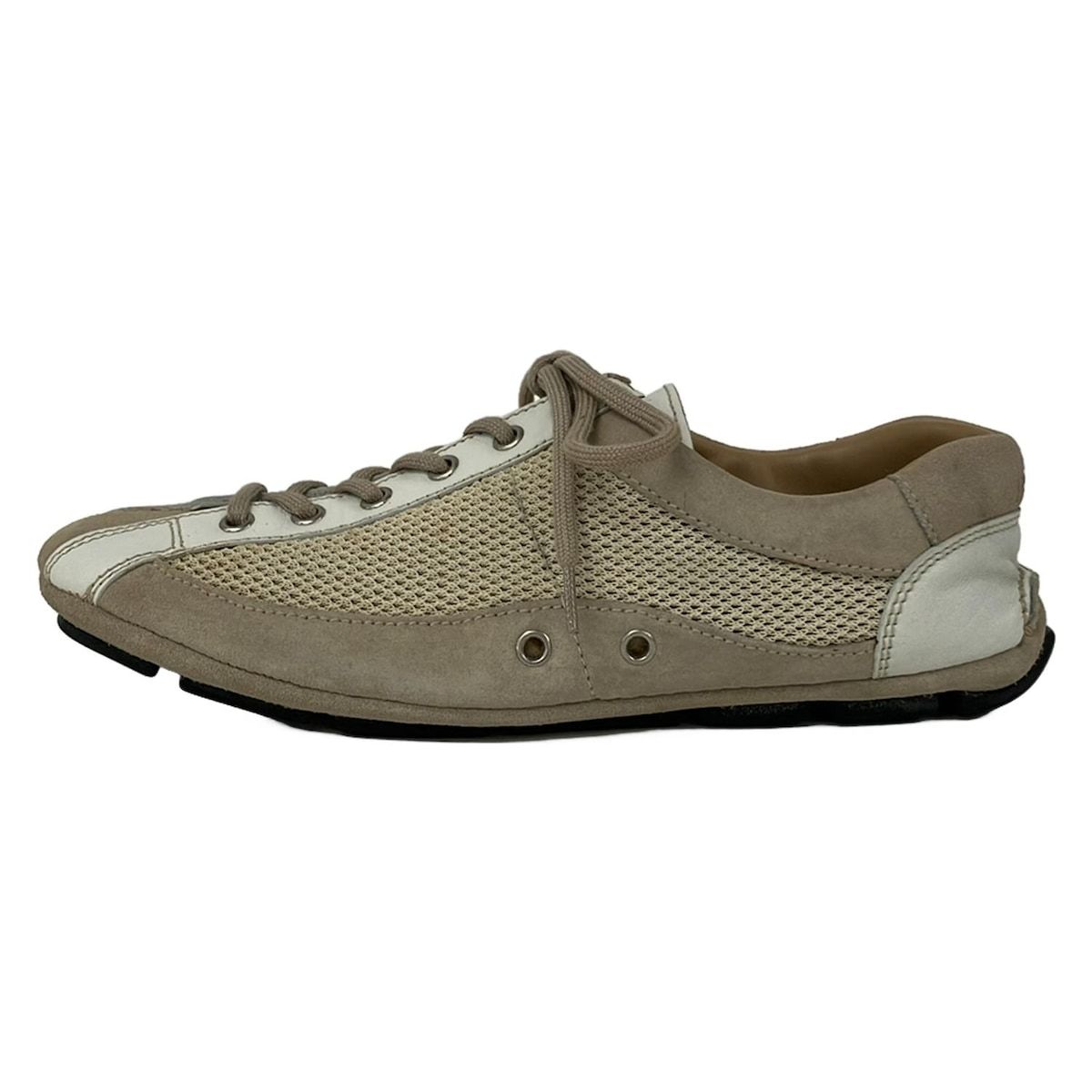 PRADA(プラダ) スニーカー 36 1/2 レディース - ベージュ×白