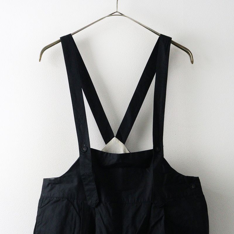 レディース マガリ MAGALI コットン サロペット ｜ブラック トップス