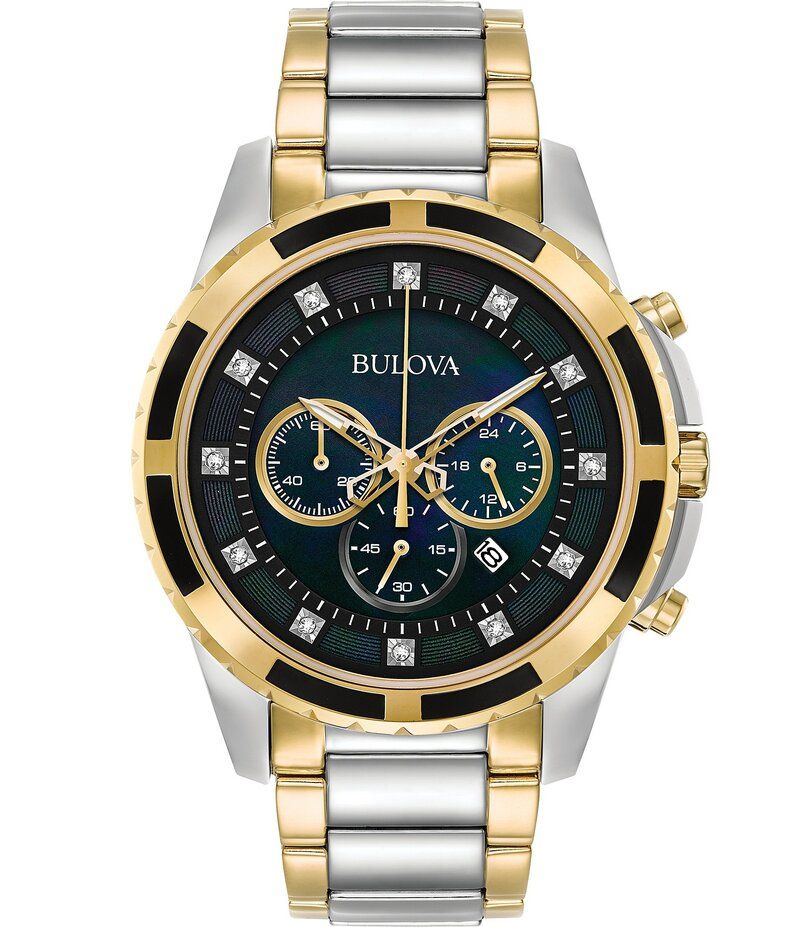 ブロバ メンズ アクセサリー 腕時計 Tシャツ Bulova Mens Chronograph ブロバ メンズ アクセサリー 腕時計 Tシャツ Bulova Mens Chronograph Marine Star Stainless Steel Bracelet Watch 45mm Silver シルバー