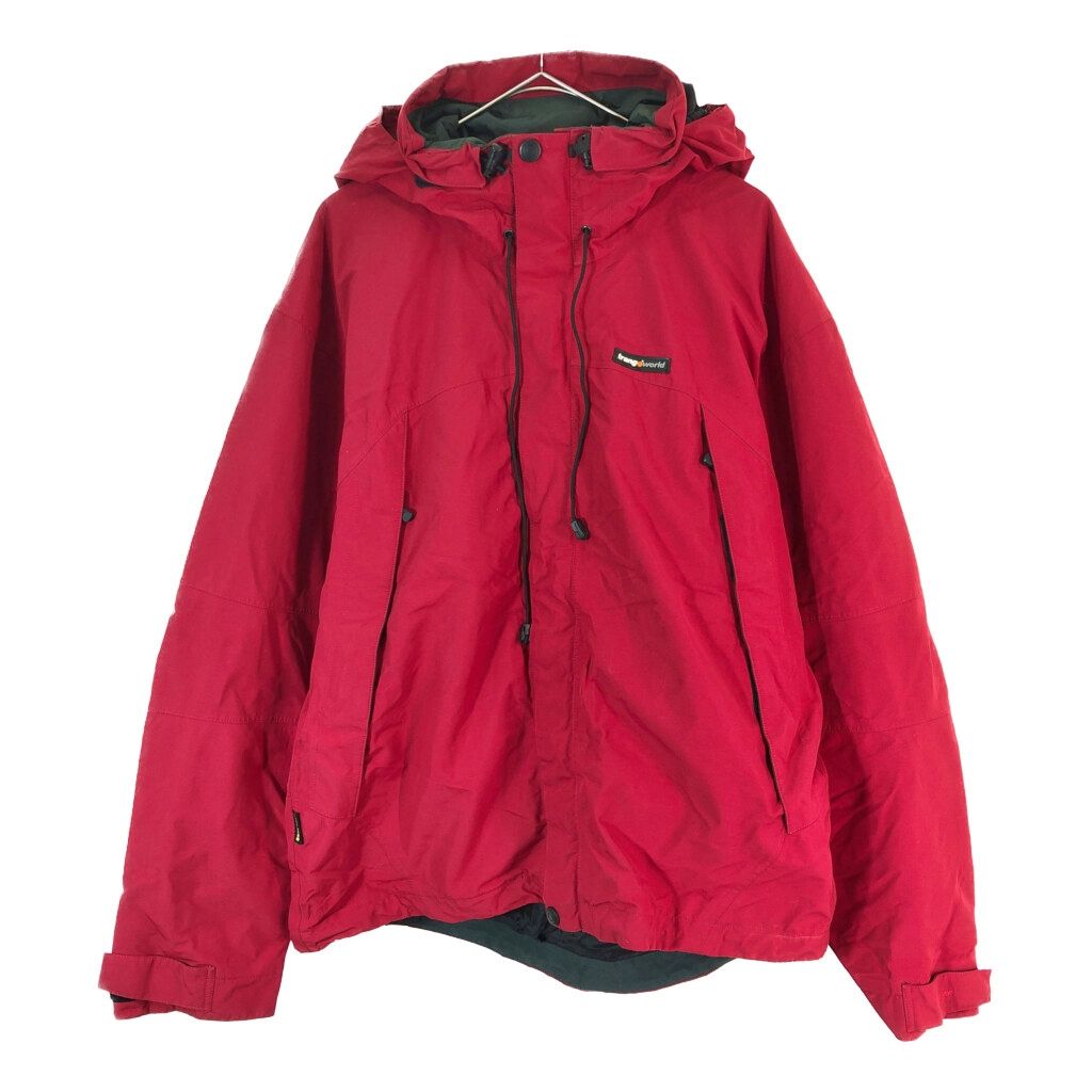 trangoworld GORE-TEX マウンテンパーカー アウトドア ユーロ レッド(メンズ XL)中古 古着 X4763 trangoworld GORE-TEX マウンテンパーカー アウトドア ユーロ レッド
