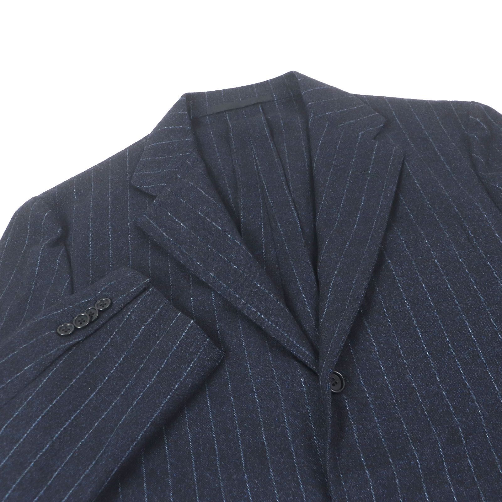極美品□Sartorio サルトリオ ウール100％ ストライプ シングル