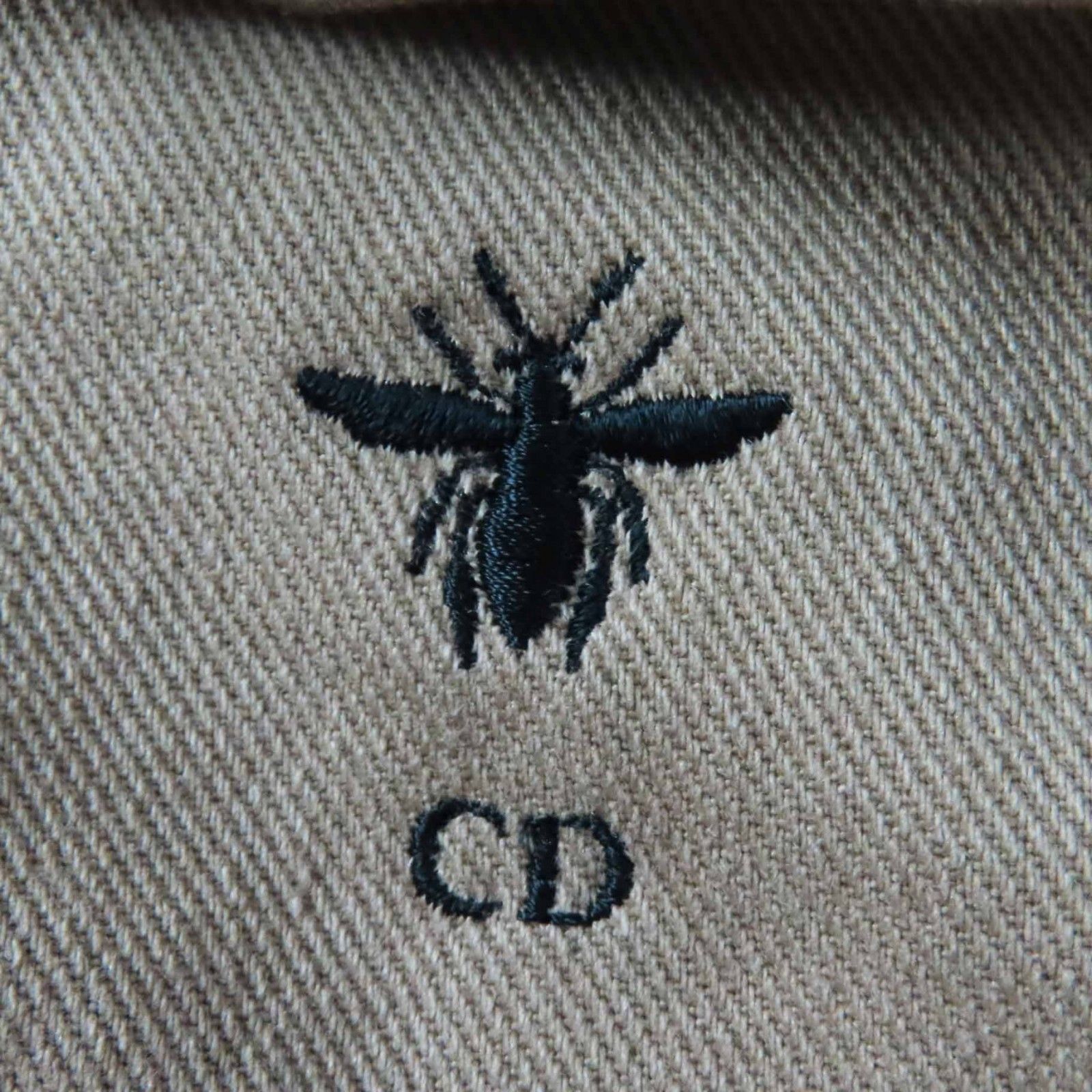美品◎Christian Dior クリスチャンディオール 227C47A3347 BEE刺繍 