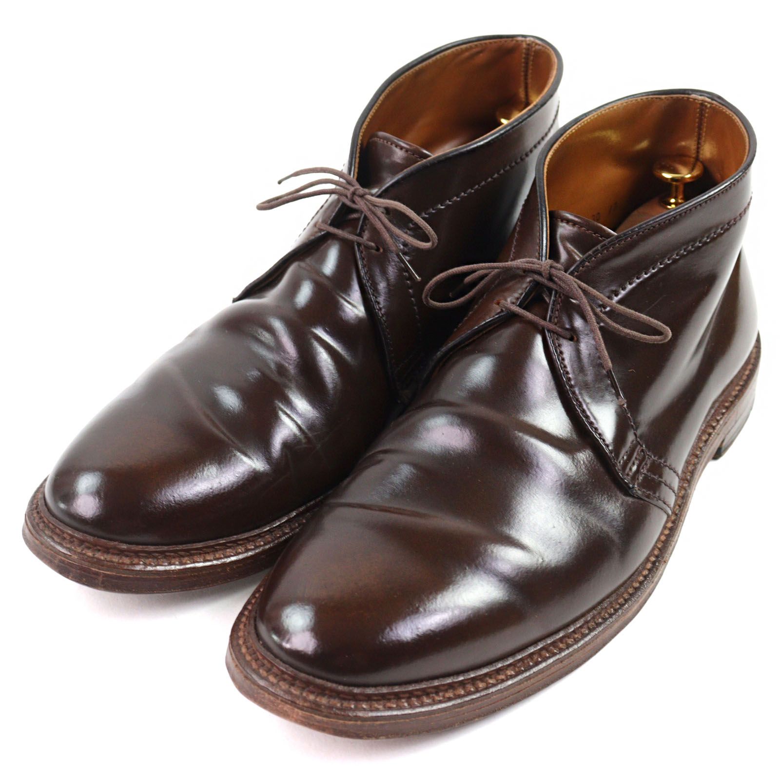 美品○ALDEN オールデン 13132 シガーコードバン 希少 2アイレット 