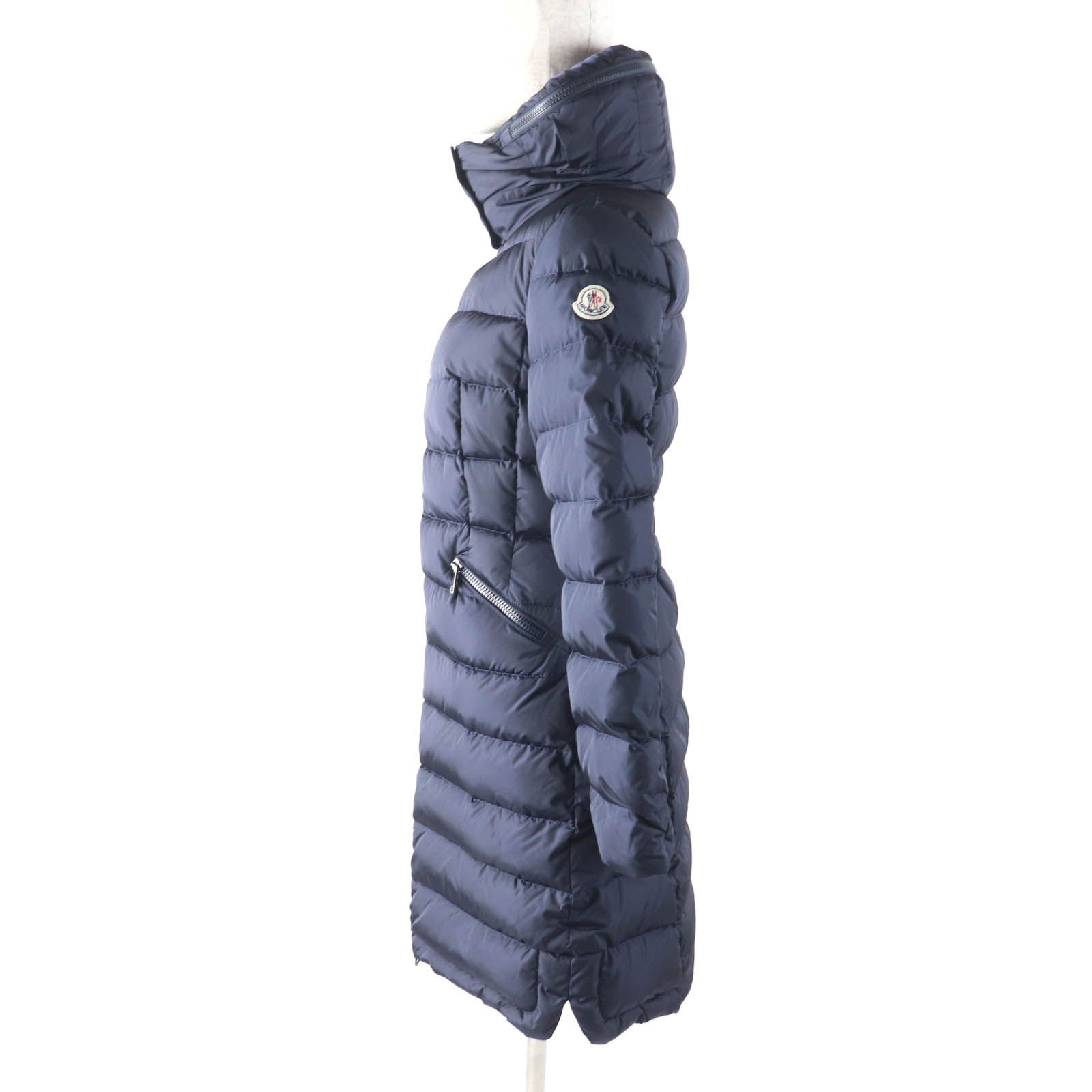 極美品☆MONCLER モンクレール FLAMMETTE フード・ロゴワッペン付 ZIP 