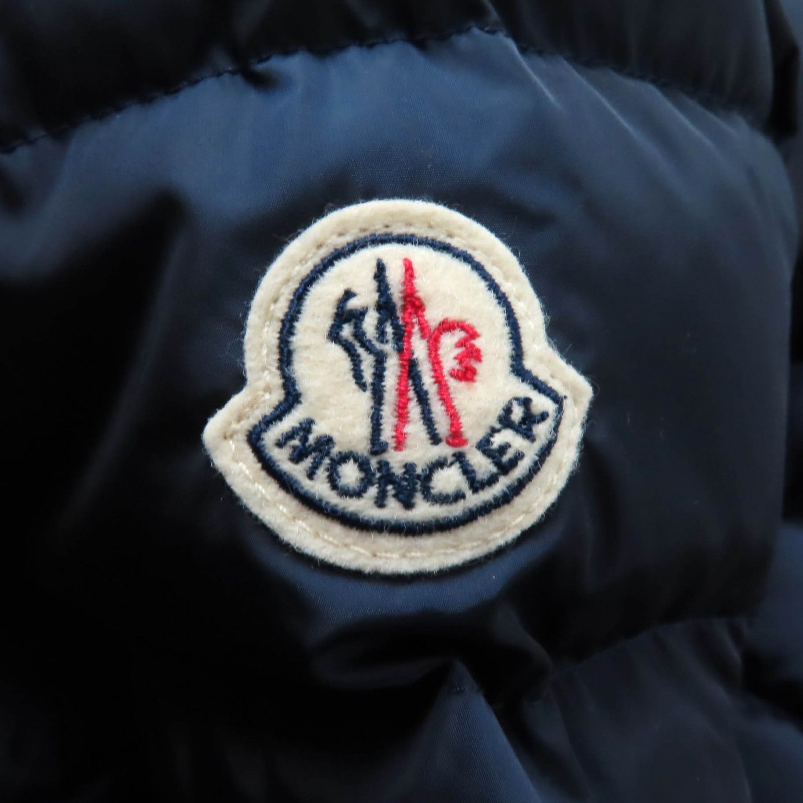 極美品☆MONCLER モンクレール FLAMMETTE フード・ロゴワッペン付 ZIP 