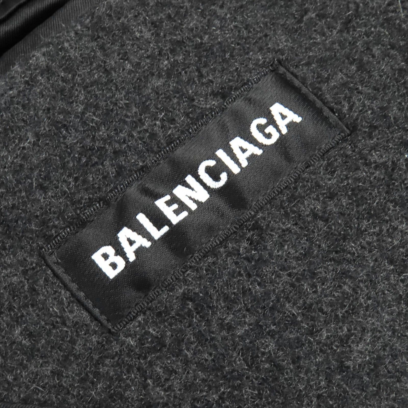 極美品△BALENCIAGA バレンシアガ 595272 SHIFTED COAT カシミヤ100 