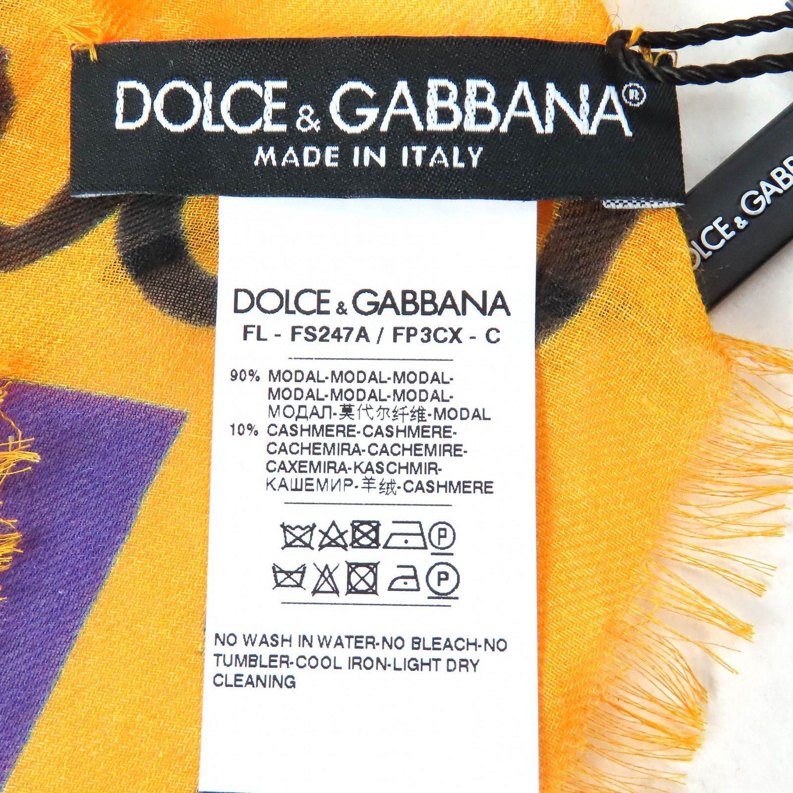 未使用品△DOLCE&GABBANA ドルチェ＆ガッバーナ 黒タグ モダール