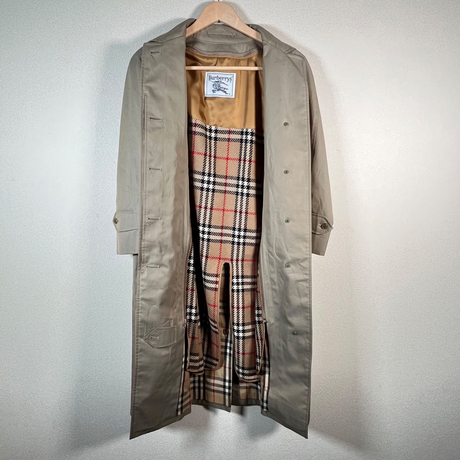 管2603-52】Burberrys ステンカラーコート バーバリーチェック
