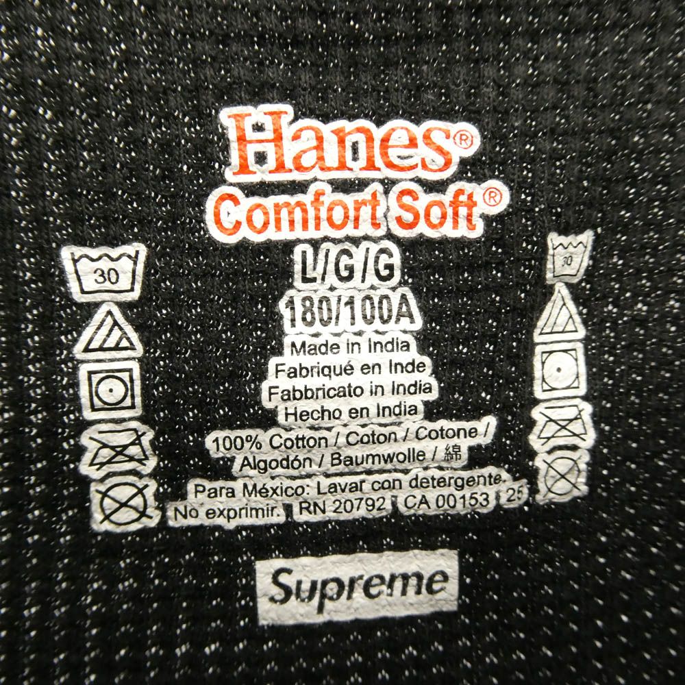 Supreme シュプリーム 24AW x Hanes Bones Thermal Crew ヘインズ