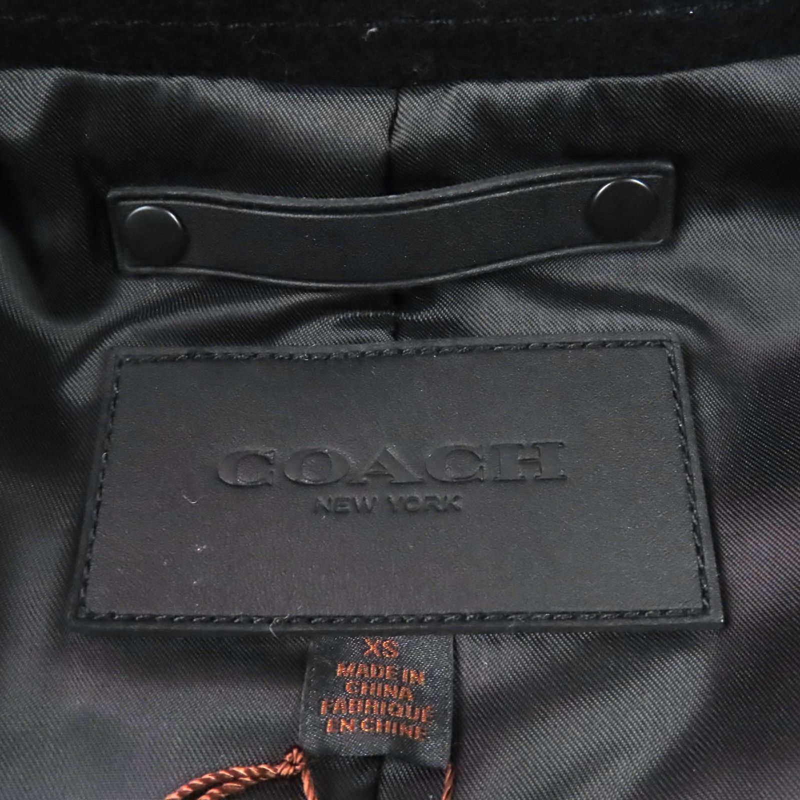 未使用品△COACH コーチ F85828 ウール ロゴボタン ダブルブレスト 