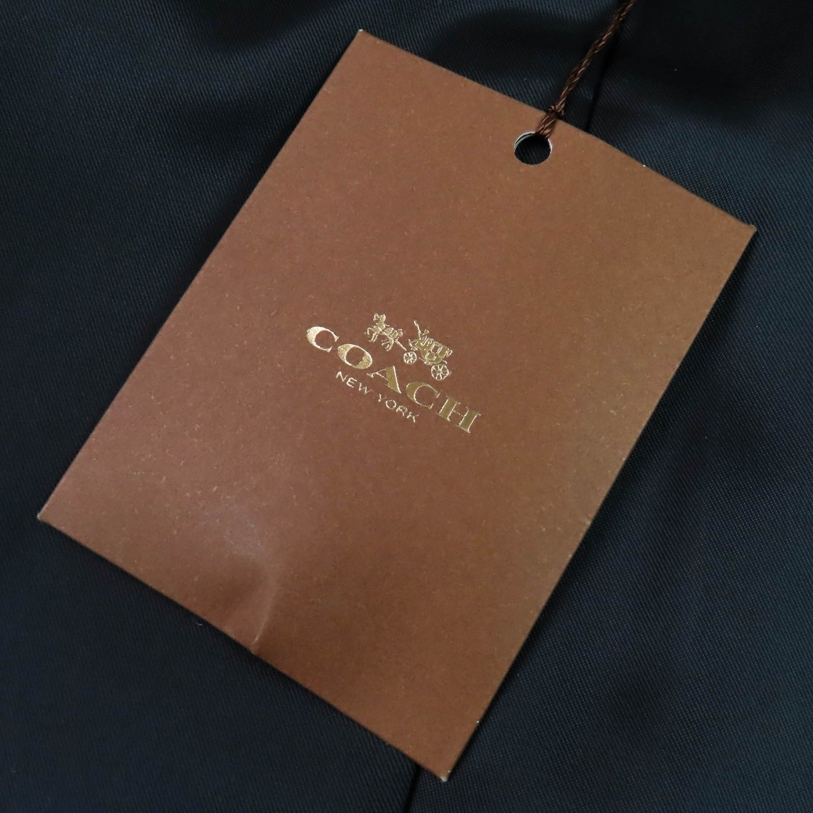 未使用品△COACH コーチ F85828 ウール ロゴボタン ダブルブレスト