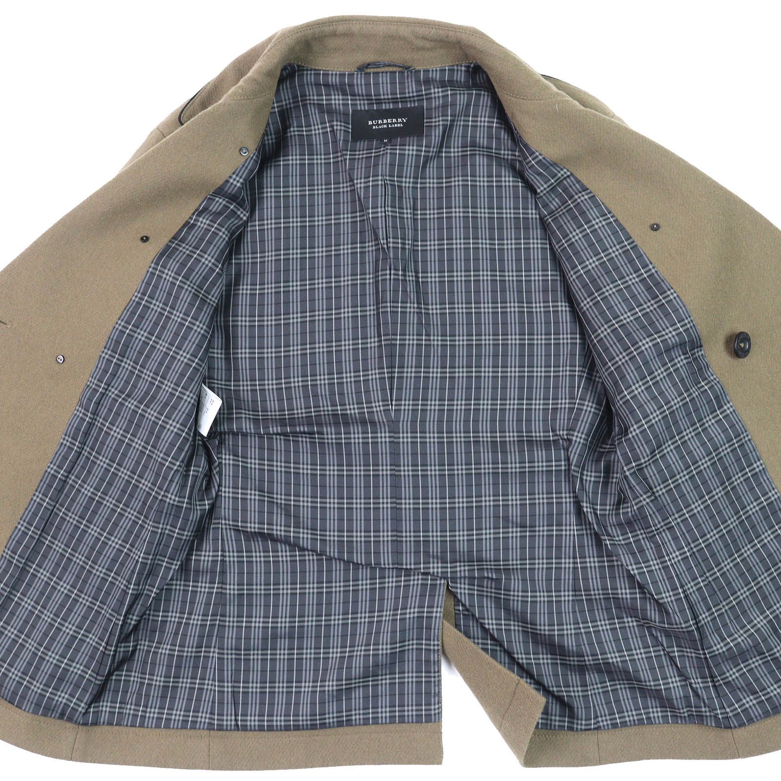 美品△BURBERRY BLACK LABEL バーバリーブラックレーベル 裏地チェック 