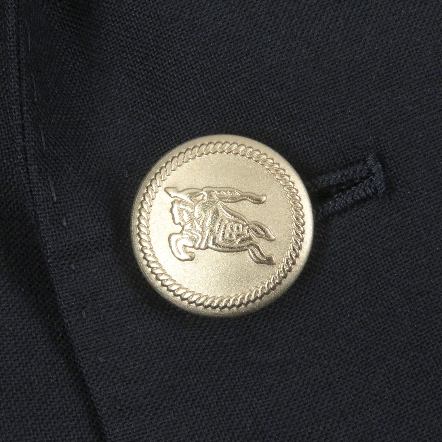 美品□BURBERRY LONDON バーバリーロンドン ウール モヘア エンブレム 