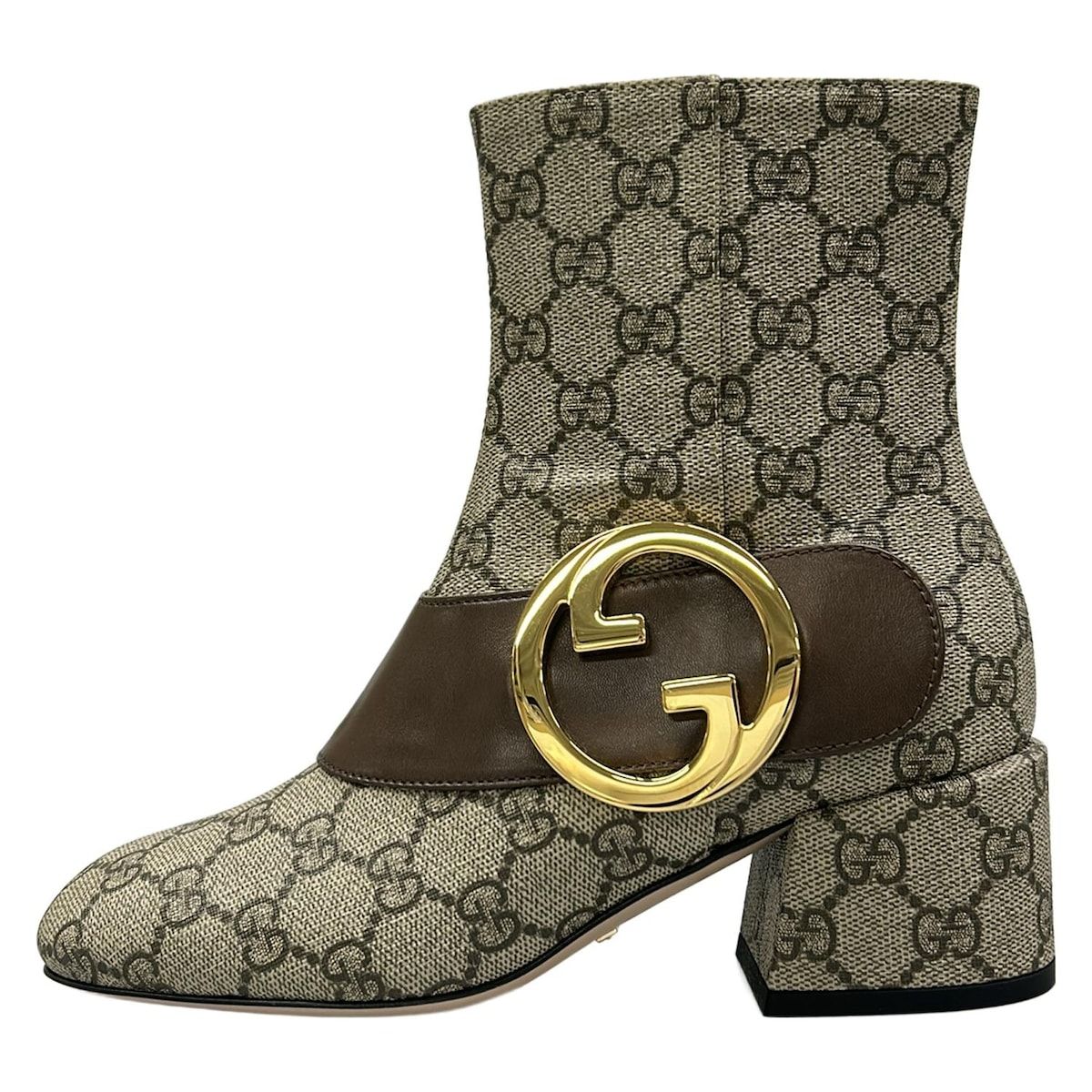 GUCCI(グッチ) ショートブーツ 35 レディース美品 ブロンディ/GG 