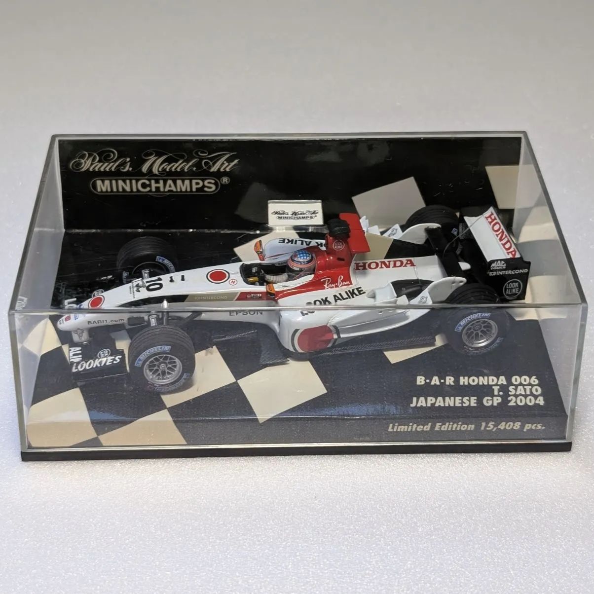 2台セット ミニチャンプス 1/43 BAR006 佐藤琢磨 通常バージョン 日本