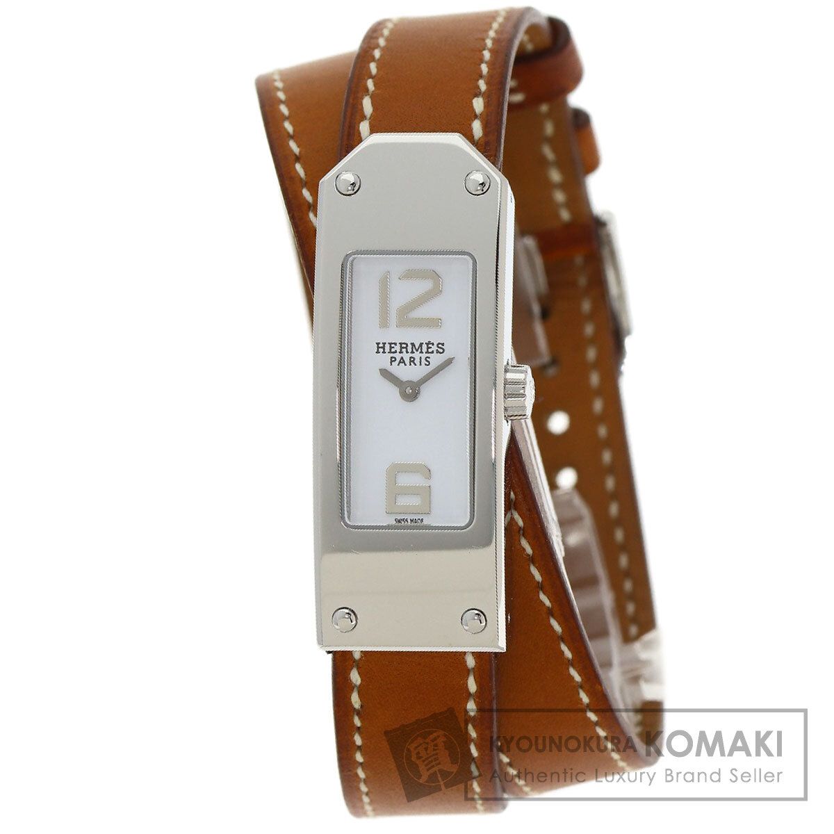 HERMES エルメス KT1.210 エルメス ケリー2 ドゥブルトゥール 腕時計 