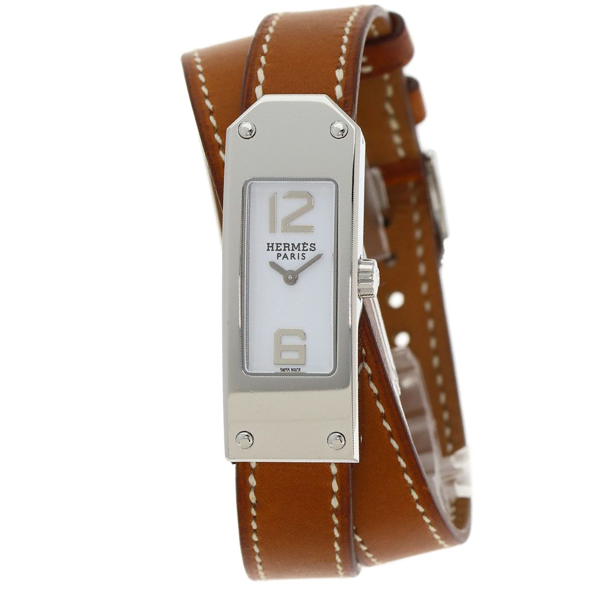 HERMES エルメス KT1.210 エルメス ケリー2 ドゥブルトゥール 腕時計 