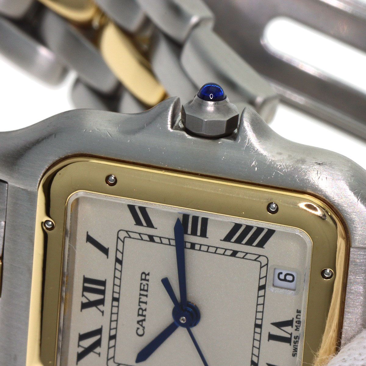 CARTIER カルティエ パンテール MM 1ロウ 腕時計 SS SSxK18YG ボーイズ