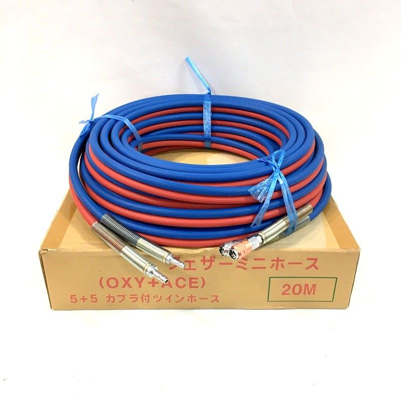 未使用保管品 十川ゴム フェザーミニホース C型 OXY+ACE カブラ付 20m [