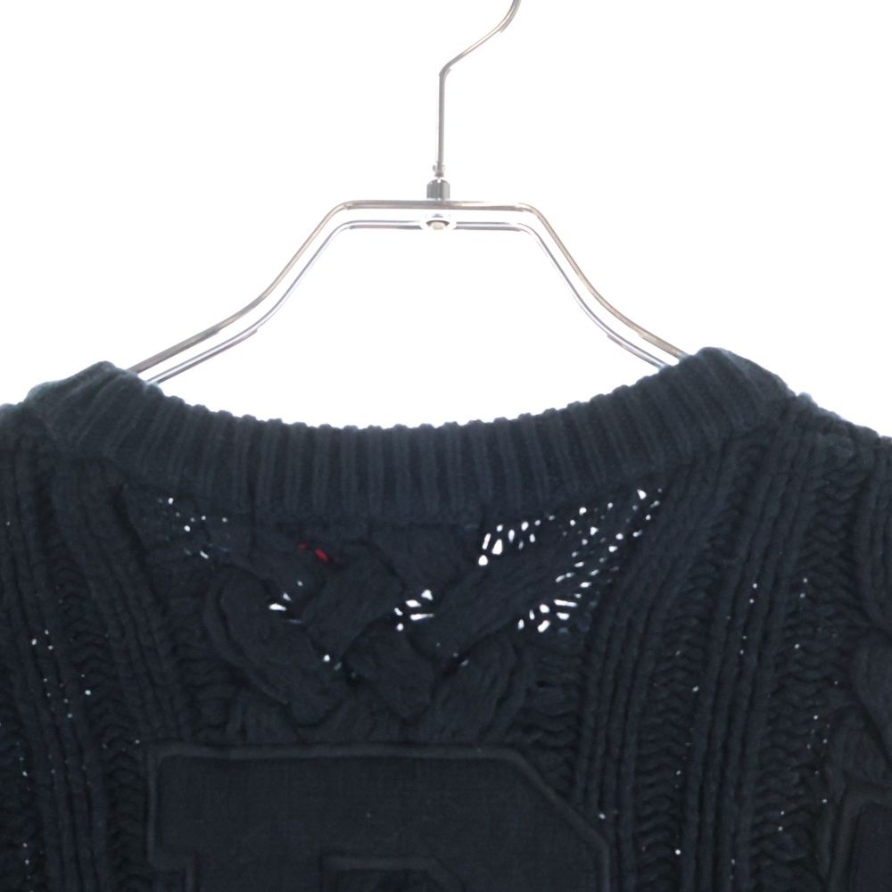 SUPREME (シュプリーム) 23AW Applique Cable Knit バックロゴ 