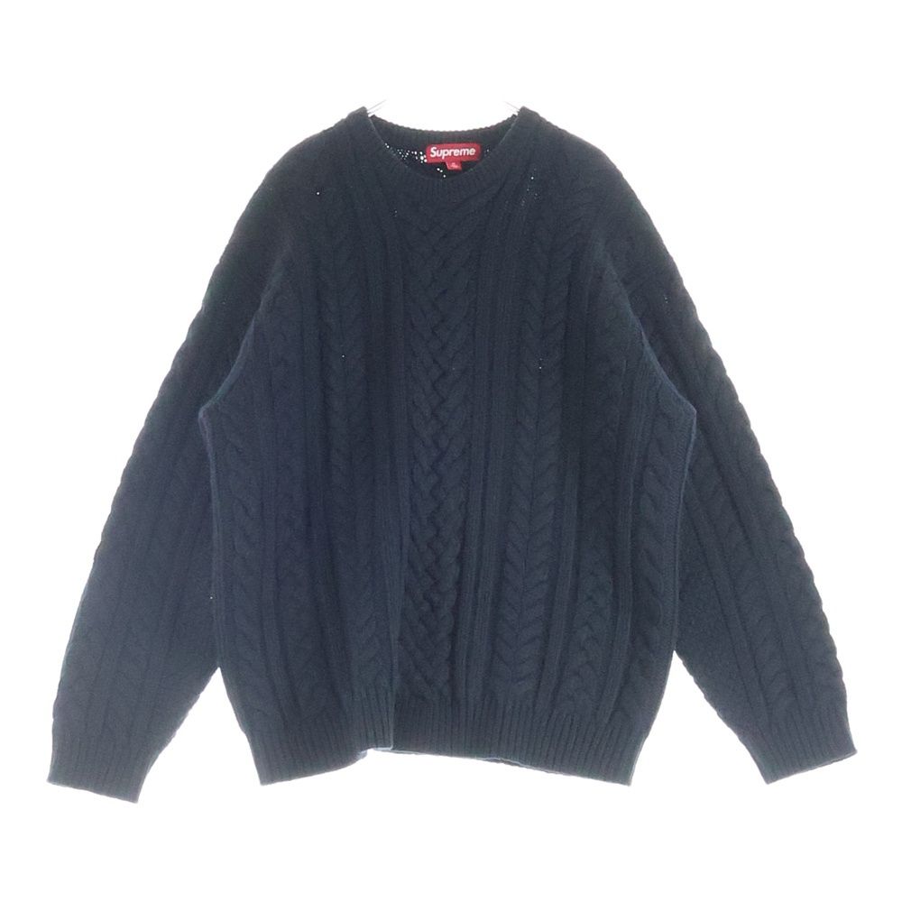 SUPREME (シュプリーム) 23AW Applique Cable Knit バックロゴ 