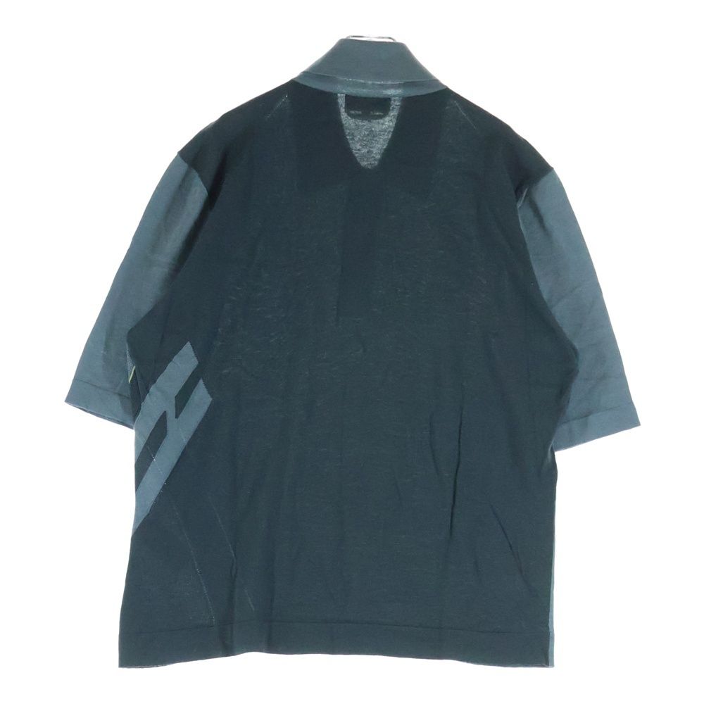 専用 高級 HERMES エルメス カシミヤ ニットポロシャツ ジップアップ