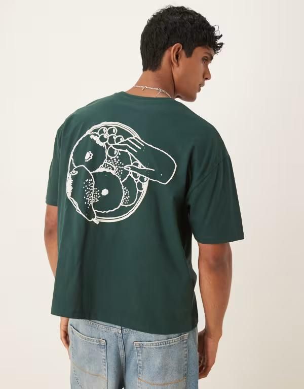 エイソス メンズ トップス Tシャツ グラフィック ASOS DESIGN boxy