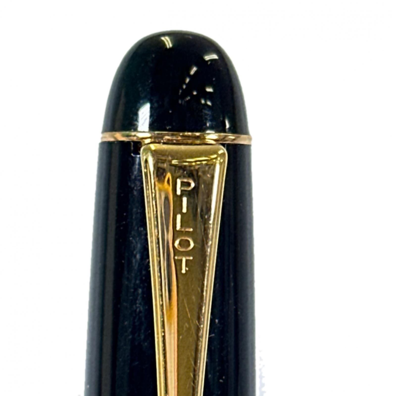 PILOT/パイロット 万年筆　ペン先１４K　ブラック×ゴールド//j186-5 PILOT パイロット 万年筆 ペン先14K-585 太さF 日本製 ブラック