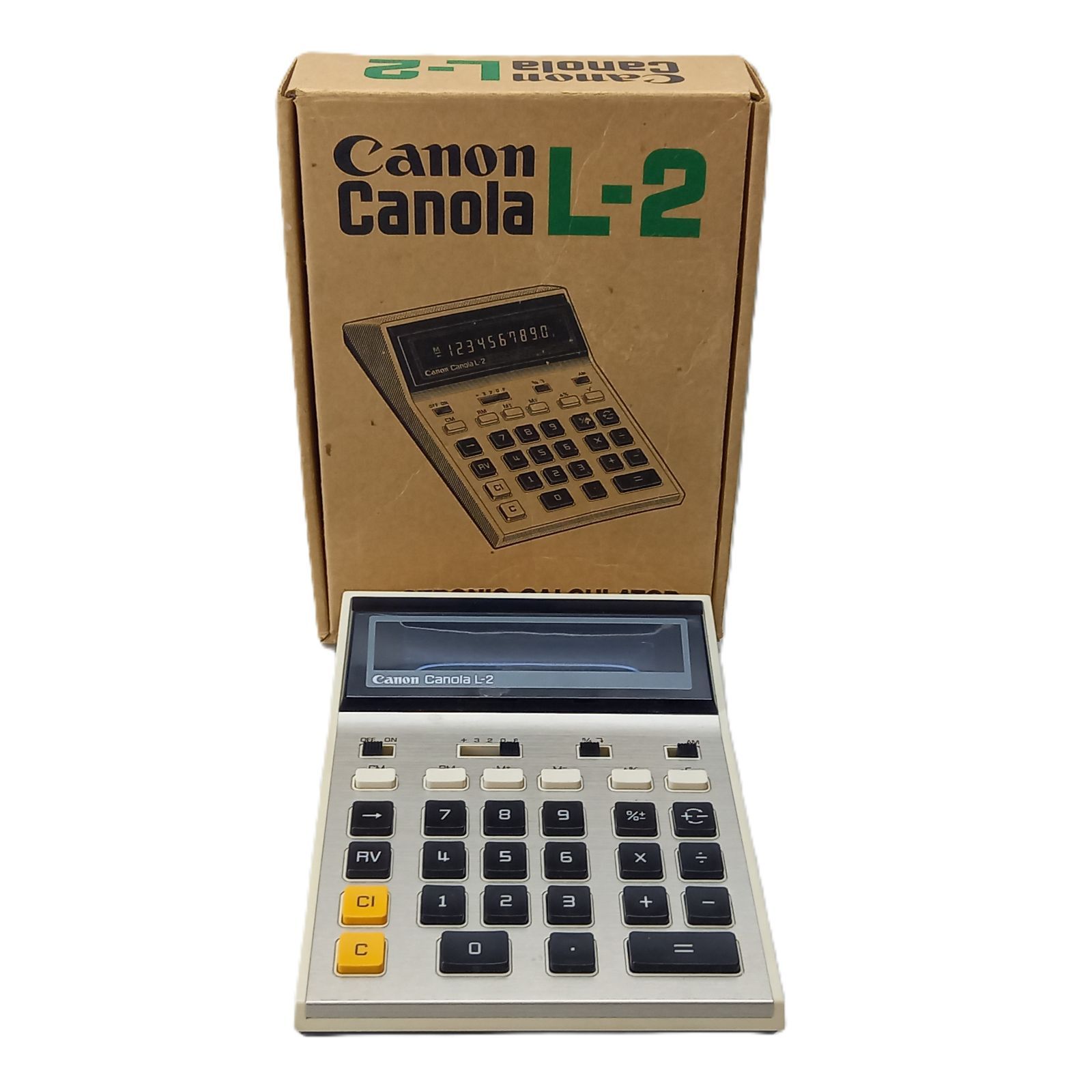 キャノン Canola L-2 電卓 計算機 昭和レトロ ヴィンテージ Canon