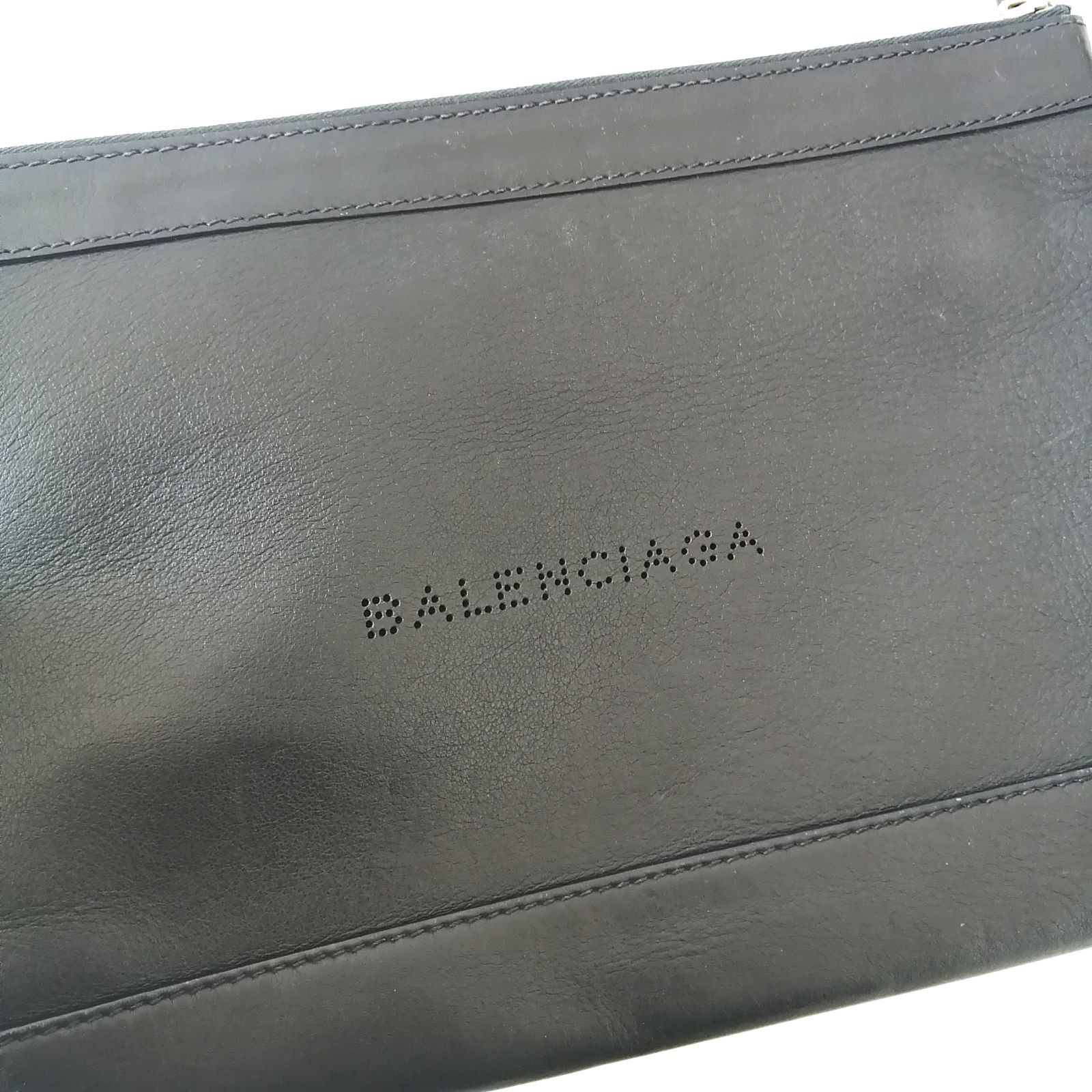 バレンシアガ BALENCIAGA クラッチバッグ ブラック 323 - メルカリ