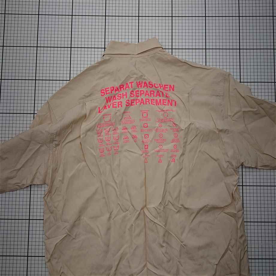 ◇ Θ CREOLME / クレオルム 600-3211008 バックプリントシャツ 