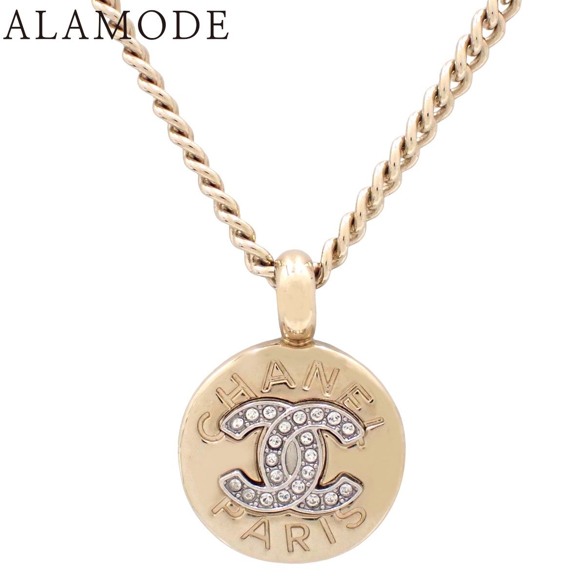 CHANEL(シャネル) ラインストーン ココマーク ネックレス ABG026 