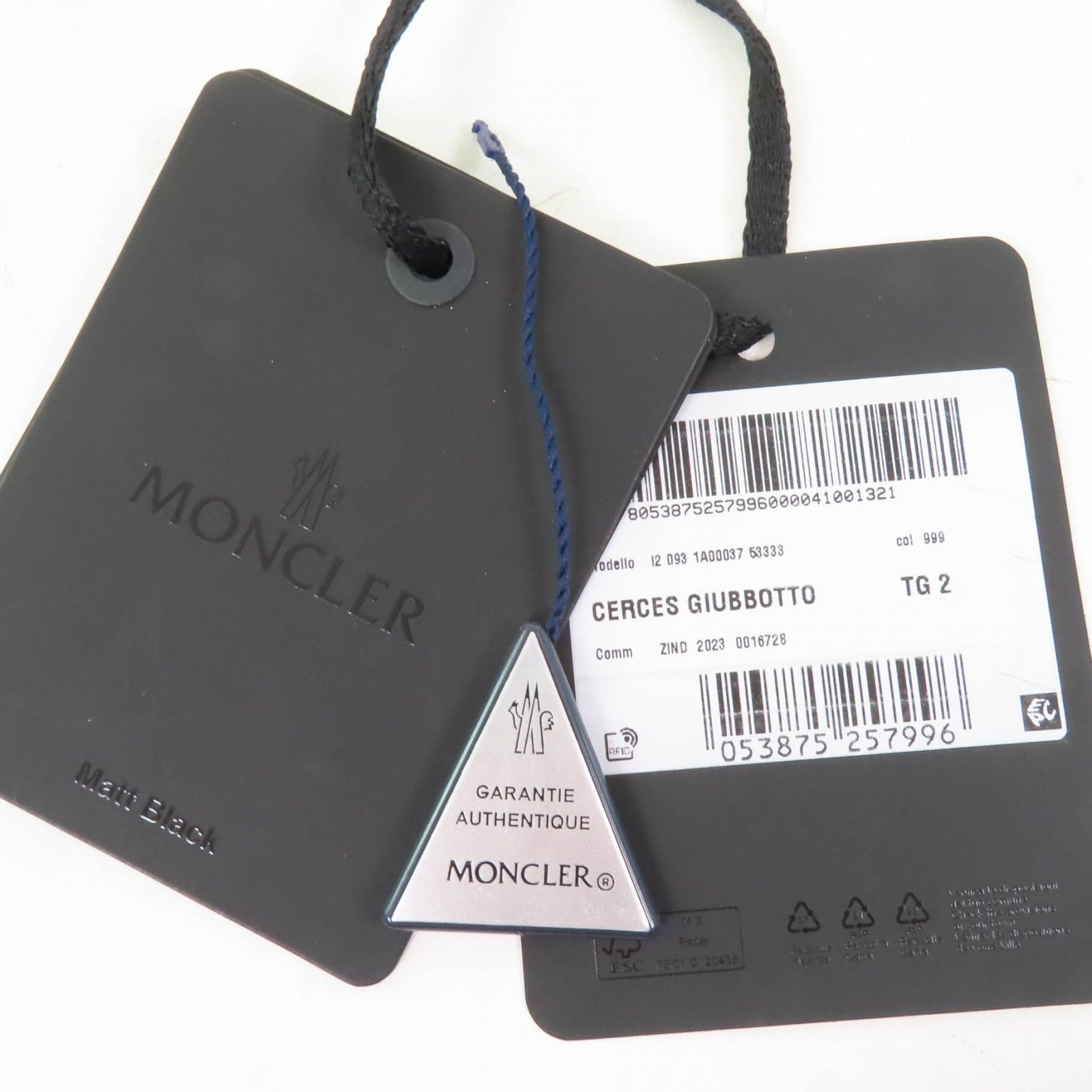 極美品☆MONCLER モンクレール 23-24AW CERCES ロゴワッペン・フード付 