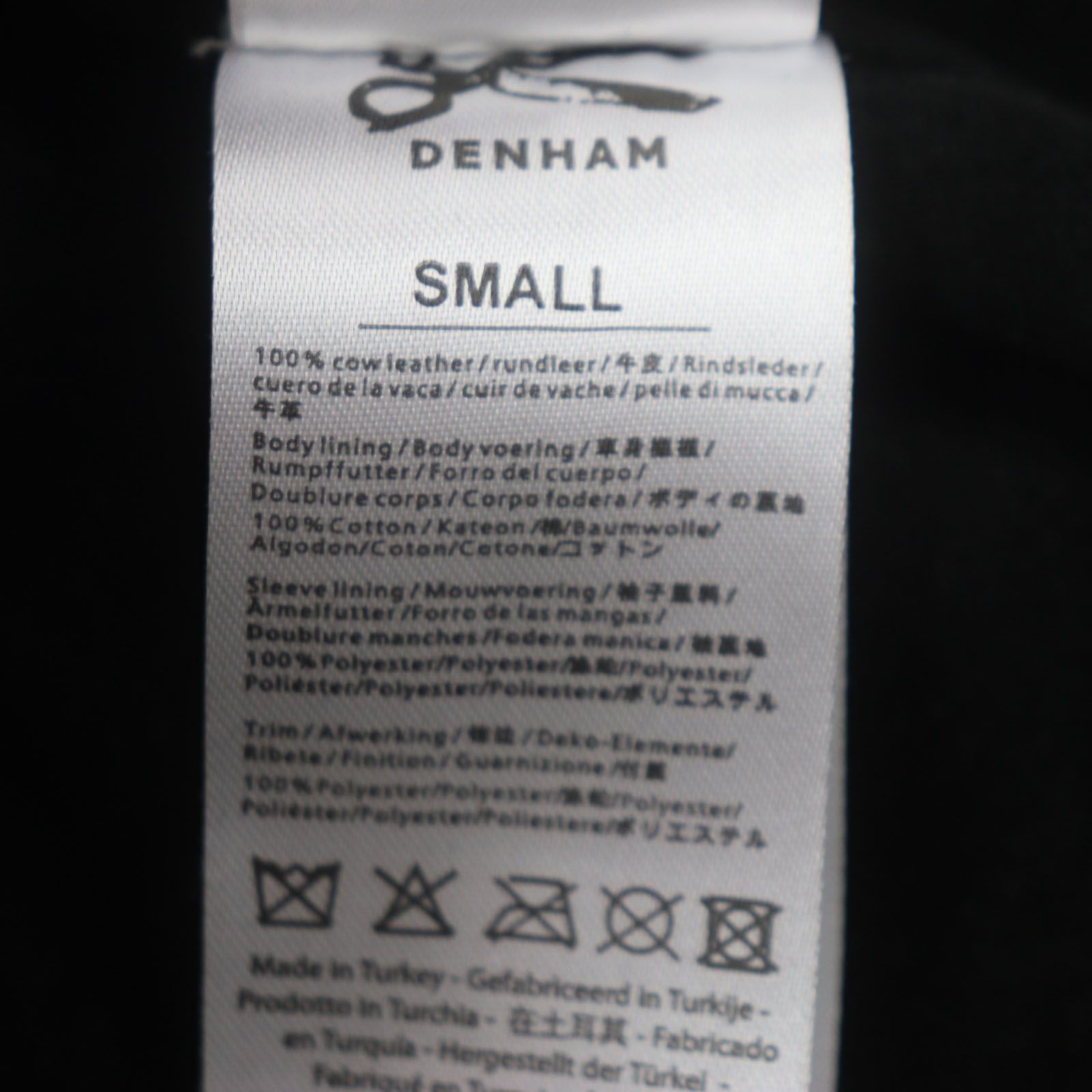 極美品▽DENHAM デンハム 01-13-06-25-001 CODY RL 牛革 レザー 切替