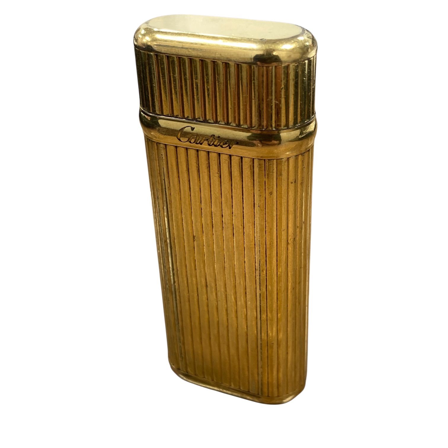 Cartier カルティエ ライター ゴドロン ゴールド 火花確認 着火
