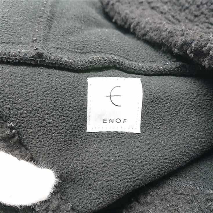 ◇ ⊇ イナフ ENOF ボアフリースパーカー ブラック系 レディース FREE 