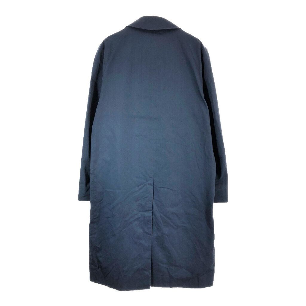 80年代 カナダ製 Aquascutum アクアスキュータム バルマカーンコート ステンカラーコート ネイビー(メンズ S相当)中古 古着 X4789 80年代 カナダ製 Aquascutum アクアスキュータム バルマカーンコート