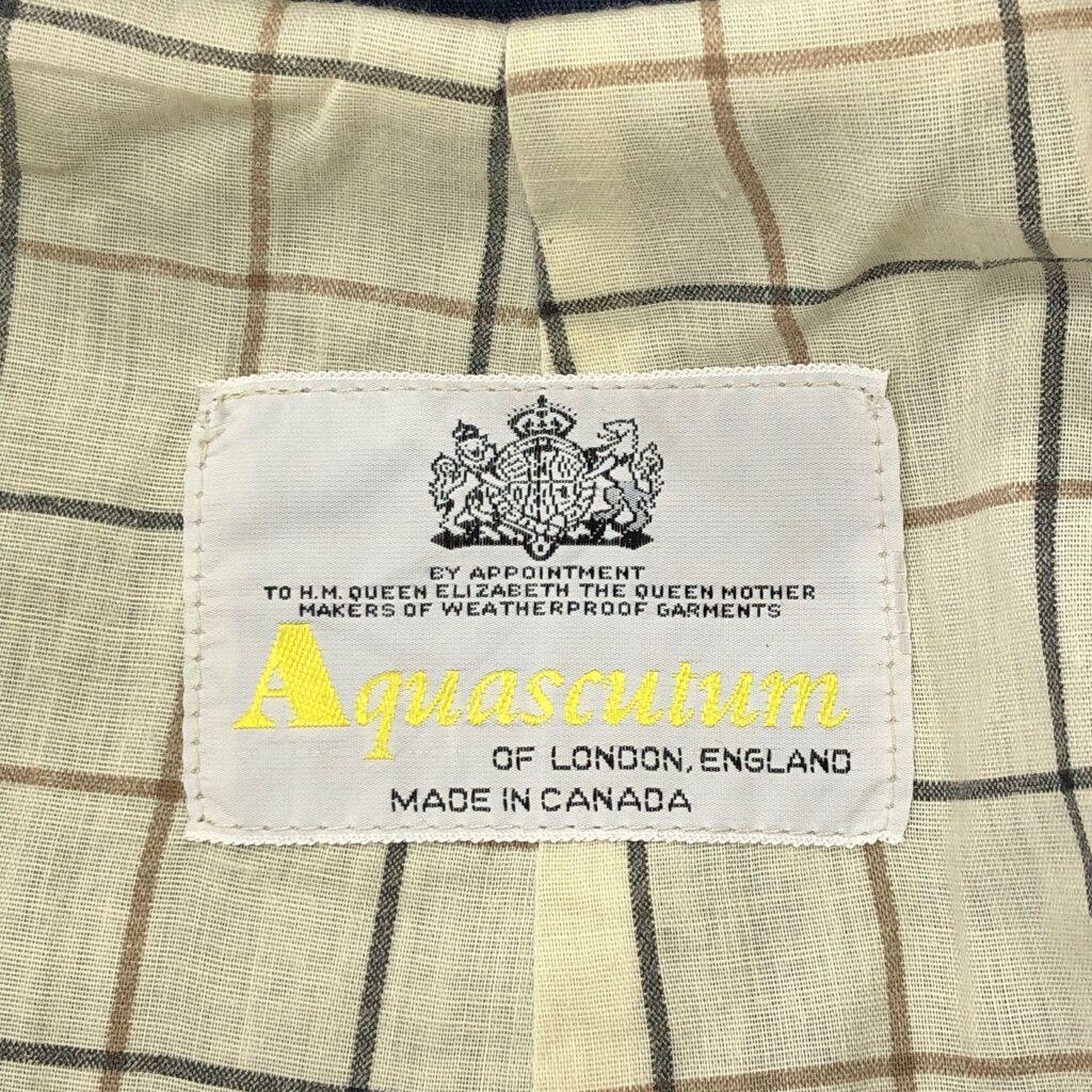 80年代 カナダ製 Aquascutum アクアスキュータム バルマカーンコート