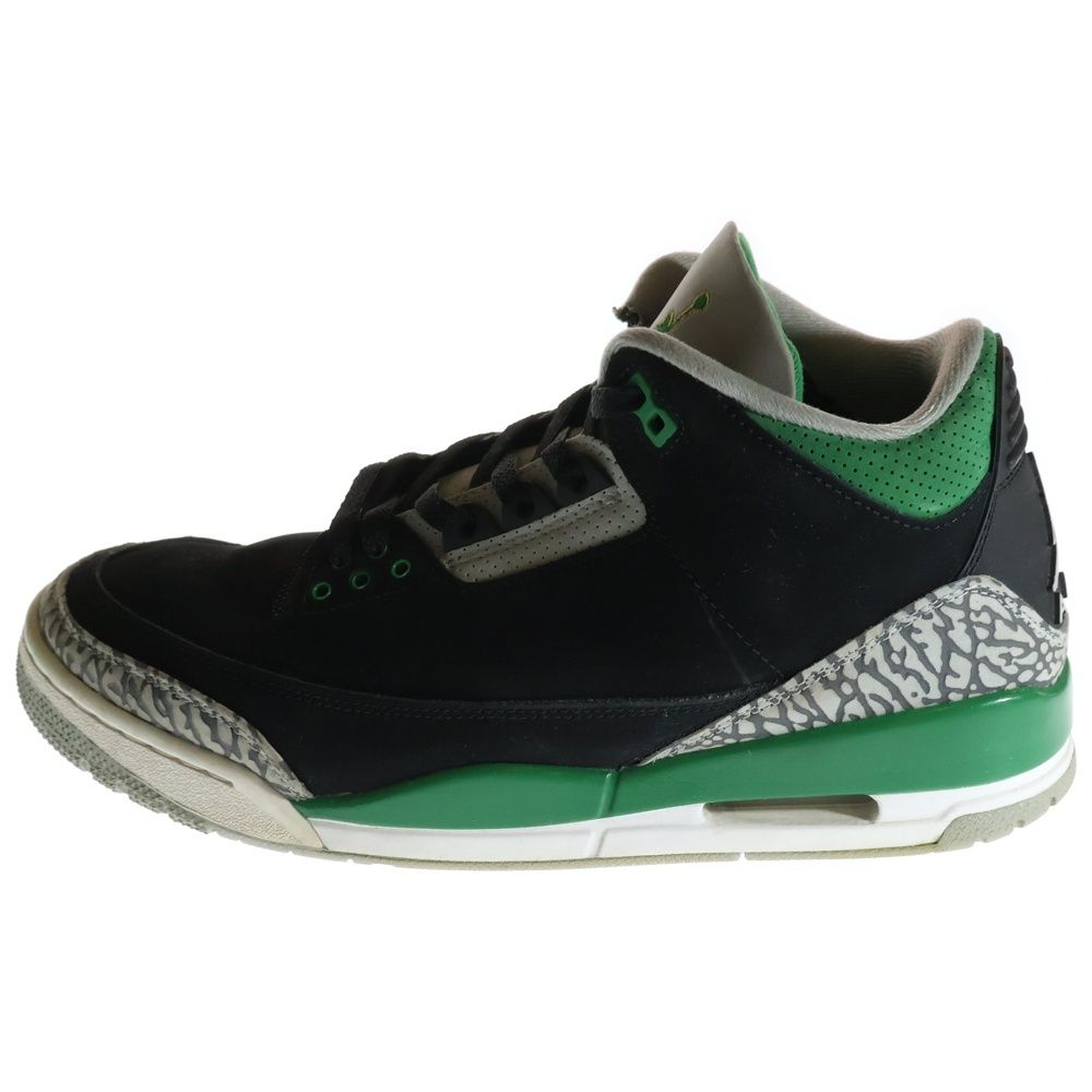 Nike ハイカットスニーカー ホワイト/ブラック/グリーン RETRO NIKE AIR エアジョーダン1ミッド&frasl;ハイカットスニーカー ナイキ 29.5cm