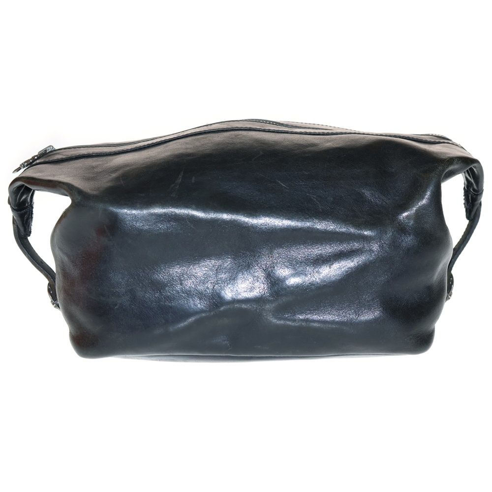 CHROME HEARTS (クロムハーツ) Small Shaving スモール シェービング ダガージップ セカンドバッグ ブラック 94,584円