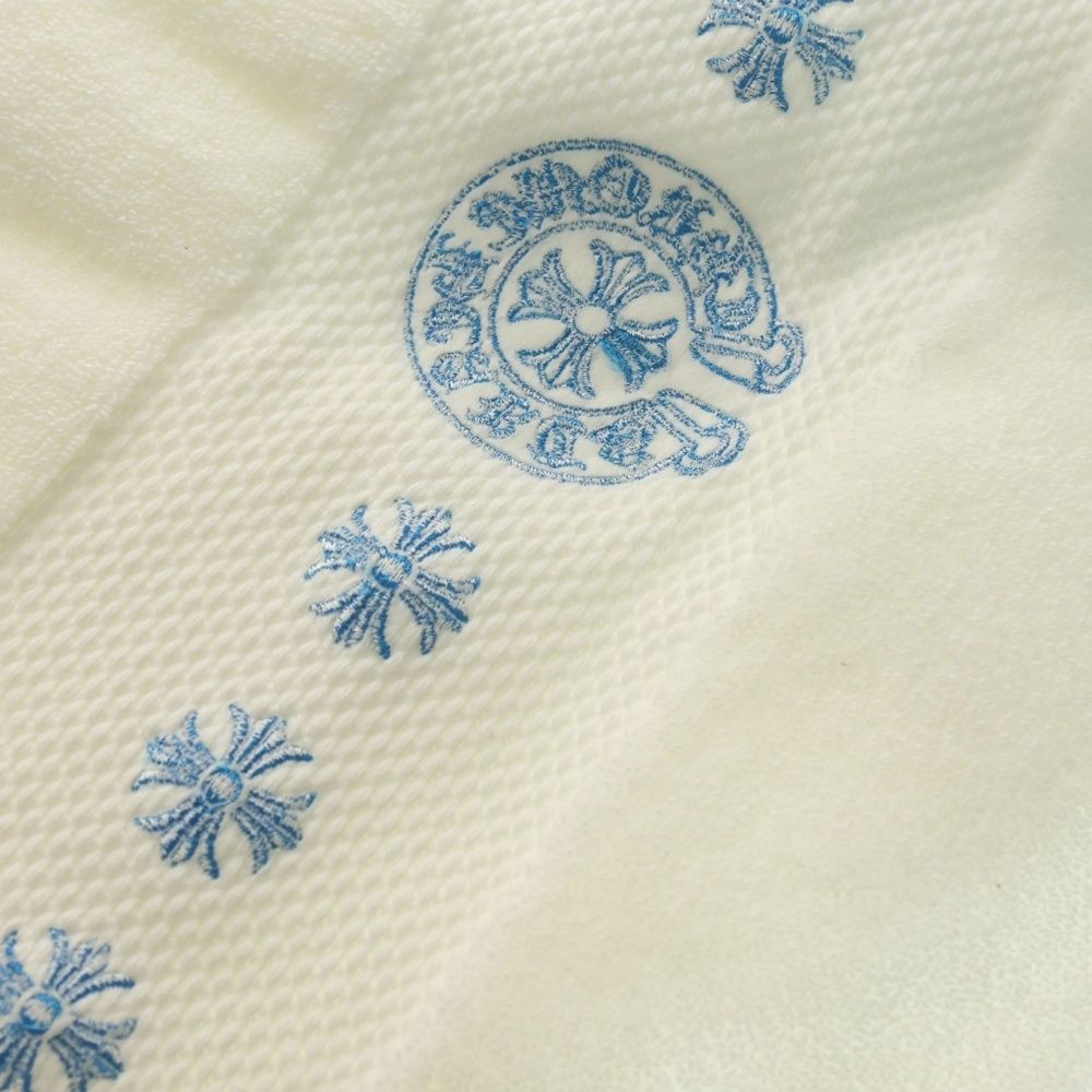 CHROME HEARTS (クロムハーツ) ホースシュー刺繍 コットン バスタオル