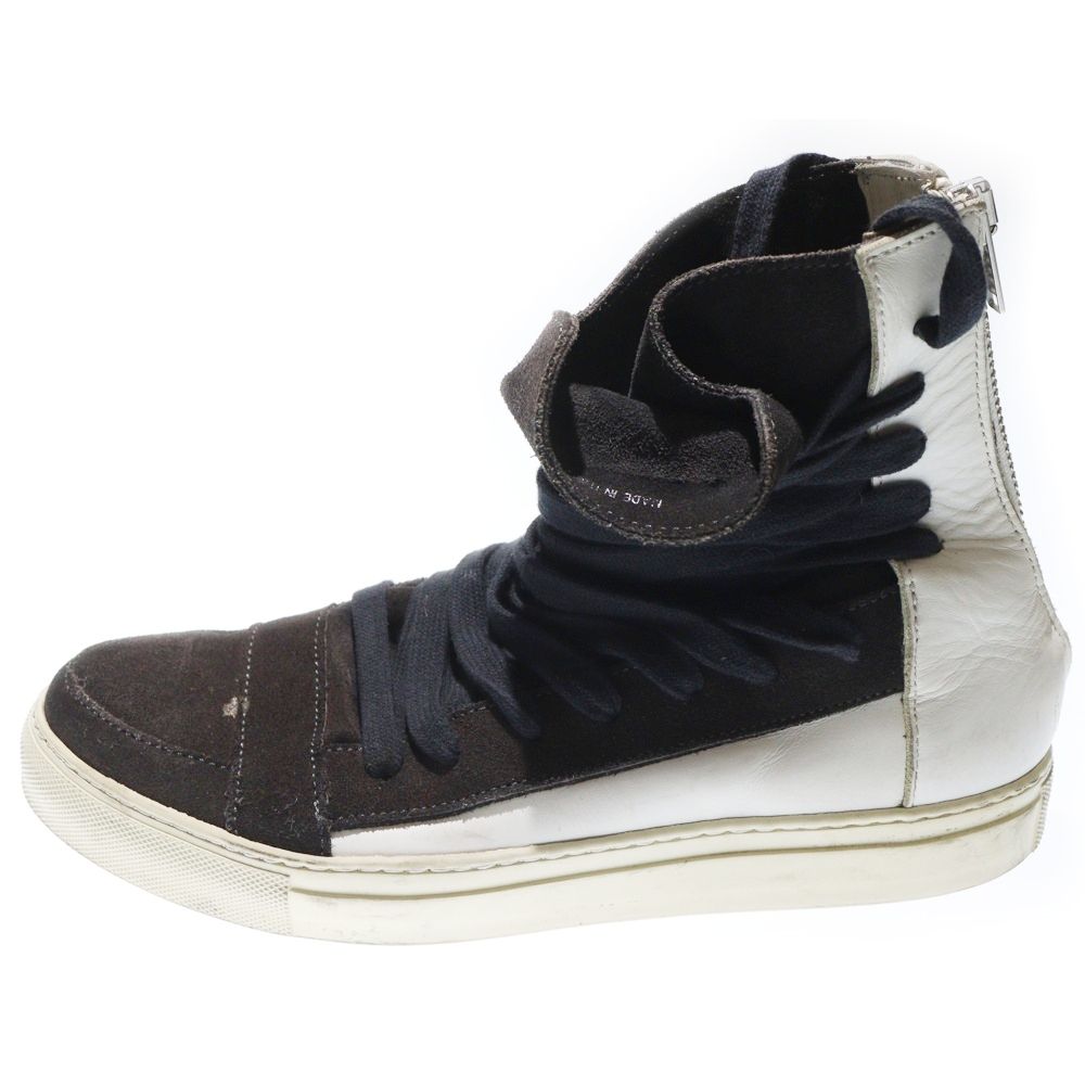 KRIS KRISVANASSCHE マルチレースレザースニーカー ブーツ VAN ASSCHE 