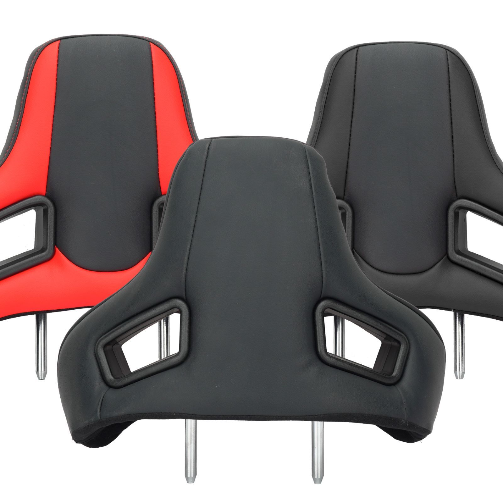 送料無料 汎用 スポーツカー バケットシート ヘッドレスト 差し込み式