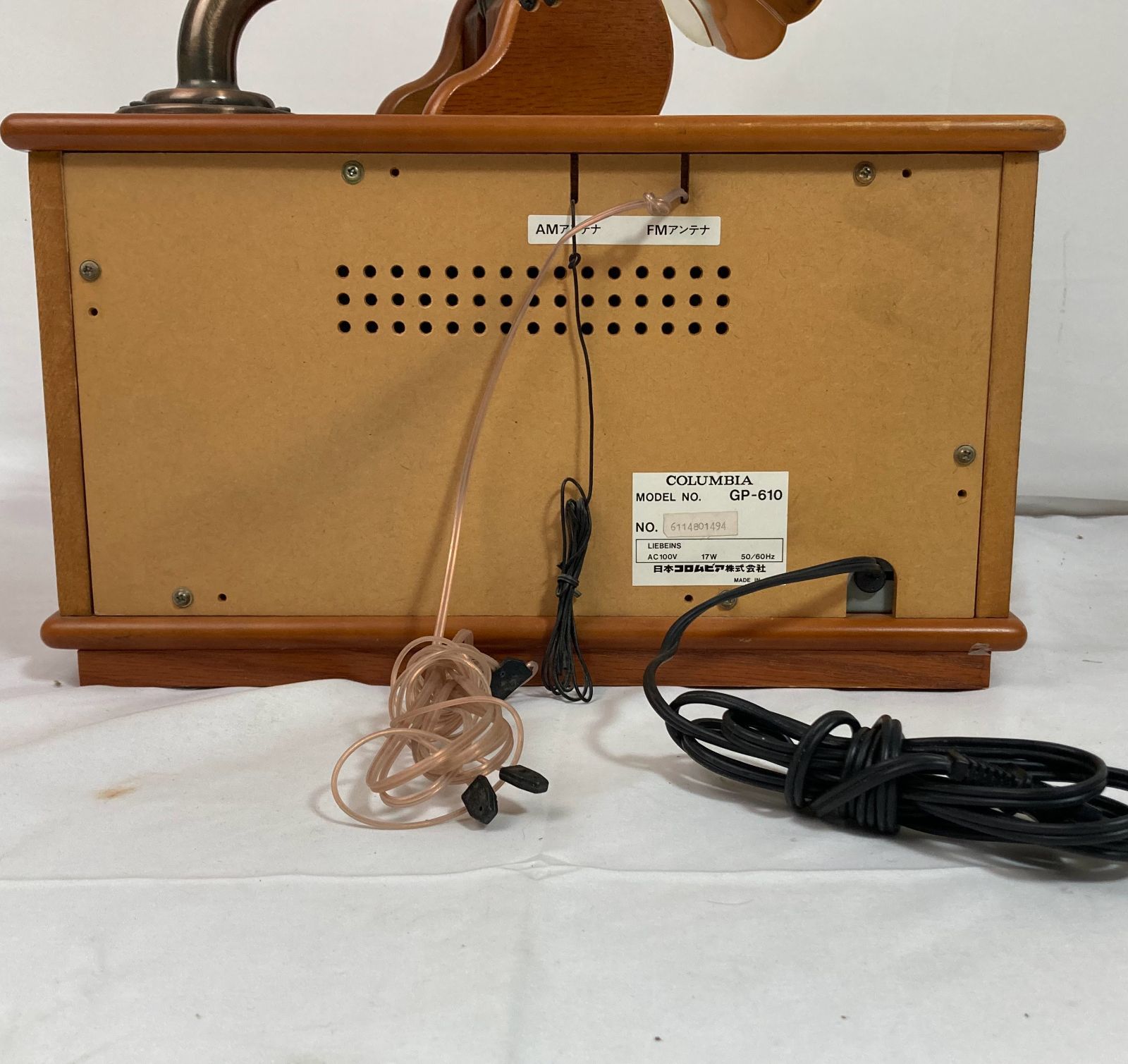 コロンビア 蓄音機型ラジオ・CDプレーヤー GP-610 オブジェ - メルカリ
