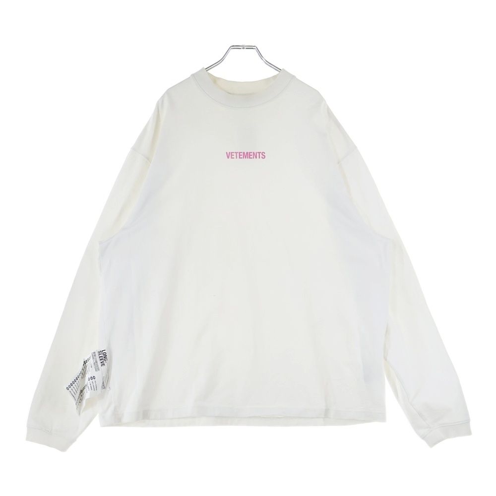 VETEMENTS (ヴェトモン) 22SS Logo L/S Tee ロゴプリント 長袖Tシャツ 