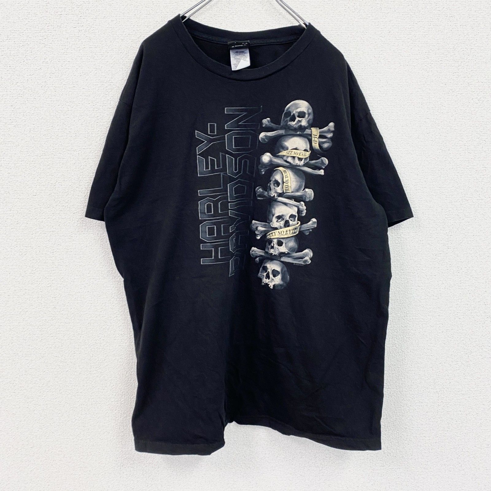 通販格安 ハーレーダビッドソン 半袖Tシャツ XLサイズ ブラック USA製 